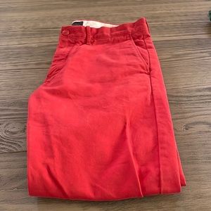 Men’s  orange/ red slim j crew pants 31/30 style 484